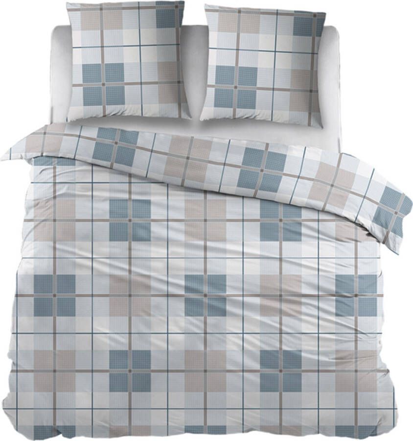Snoozing Anna Dekbedovertrek Tweepersoons 200x200 220 cm Blauw
