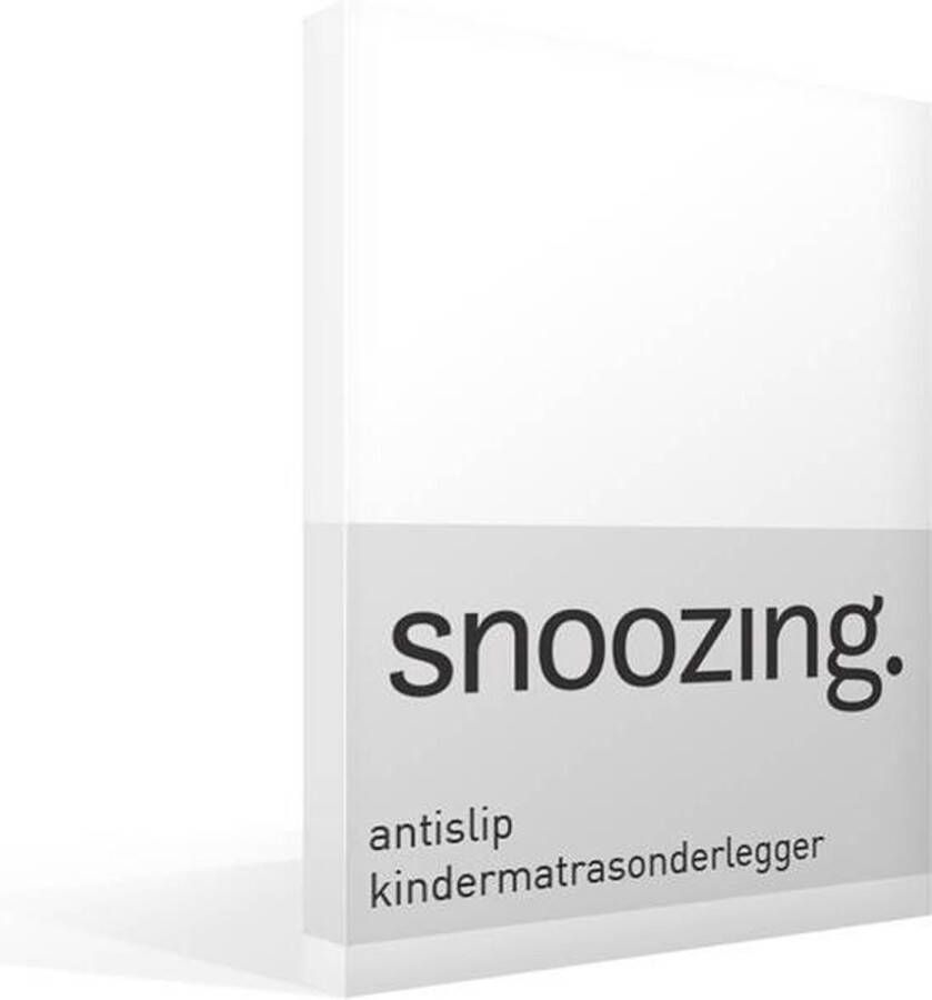 Snoozing Antislip Kindermatrasonderlegger Ledikant 60x120 cm Wit