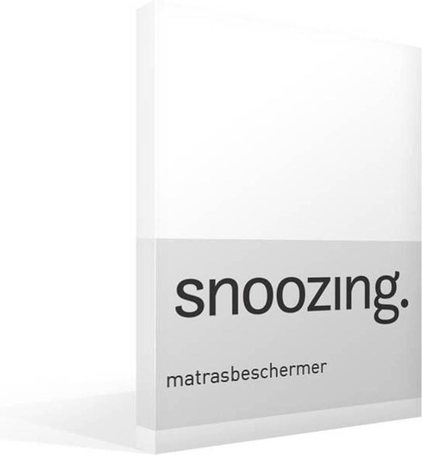 Snoozing Badstof Matrasbeschermer Lits-jumeaux 180x200 cm Wit