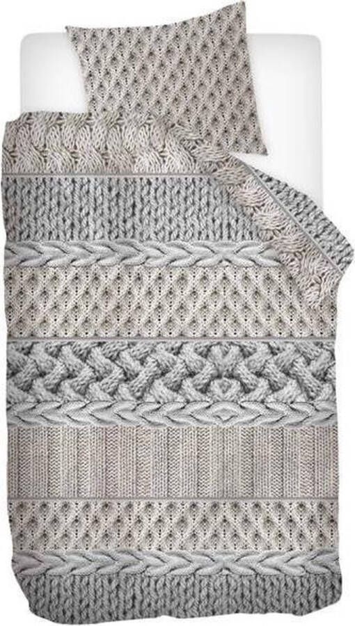 Snoozing Cardiff Flanel Dekbedovertrek Eenpersoons 140x200 220 cm Sand