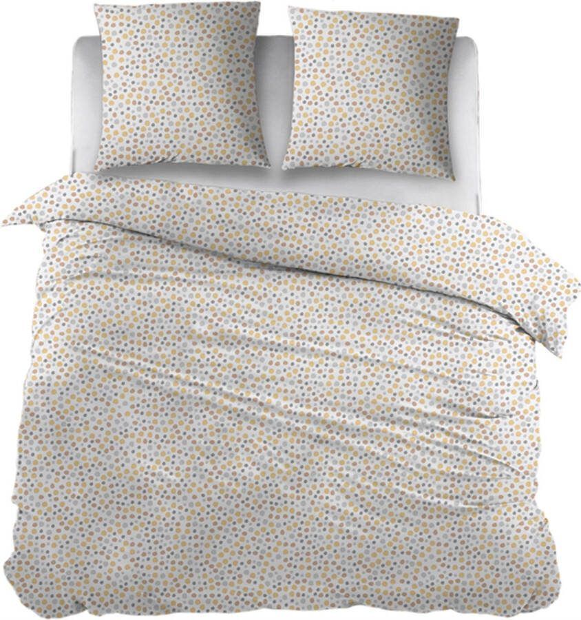Snoozing Cerises Dekbedovertrek Lits-jumeaux 240x200 220 cm Geel