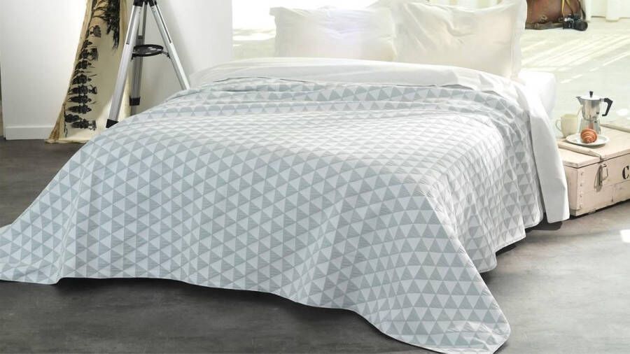 Snoozing Emma Bedsprei Tweepersoons 240x260 cm Blauwgrijs
