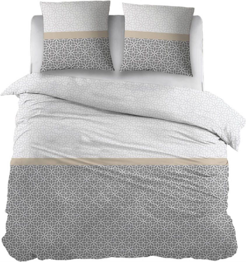 Snoozing Eva Dekbedovertrek Extra breed 270x200 220 cm Grijs