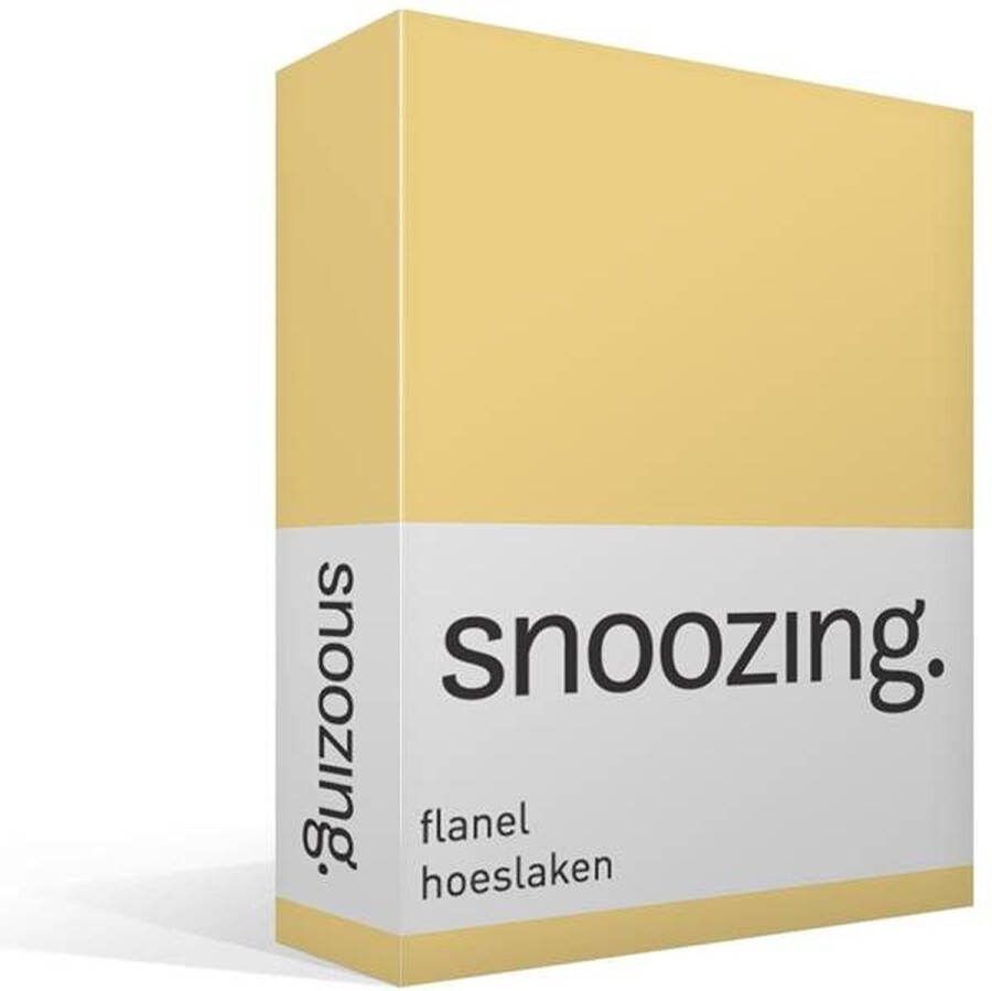 Snoozing Flanel Hoeslaken Tweepersoons 140x200 cm Narcis