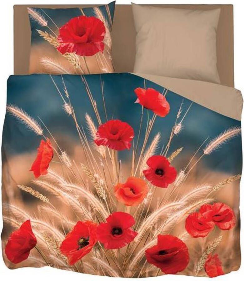 Snoozing Flower Grass Dekbedovertrek Lits-jumeaux 240x200 220 cm + 2 kussenslopen 60x70 cm Multi kleur
