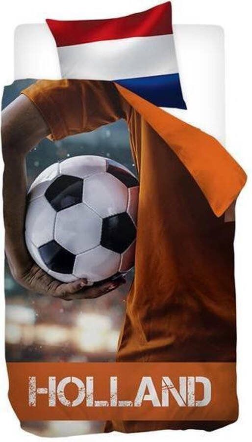 Snoozing Holland Dekbedovertrek Eenpersoons 140x200 220 cm + 1 kussensloop 60x70 cm Oranje