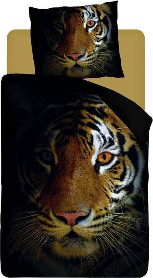 Snoozing Intence Dekbedovertrek Eenpersoons 140x200 220 cm Flanel Zwart