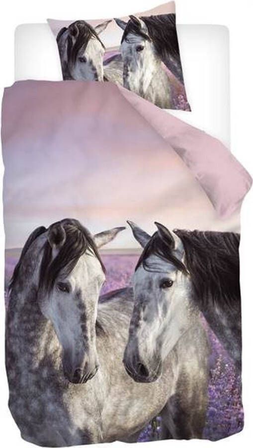 Snoozing Jente Dekbedovertrek Eenpersoons 140x200 220 cm Roze