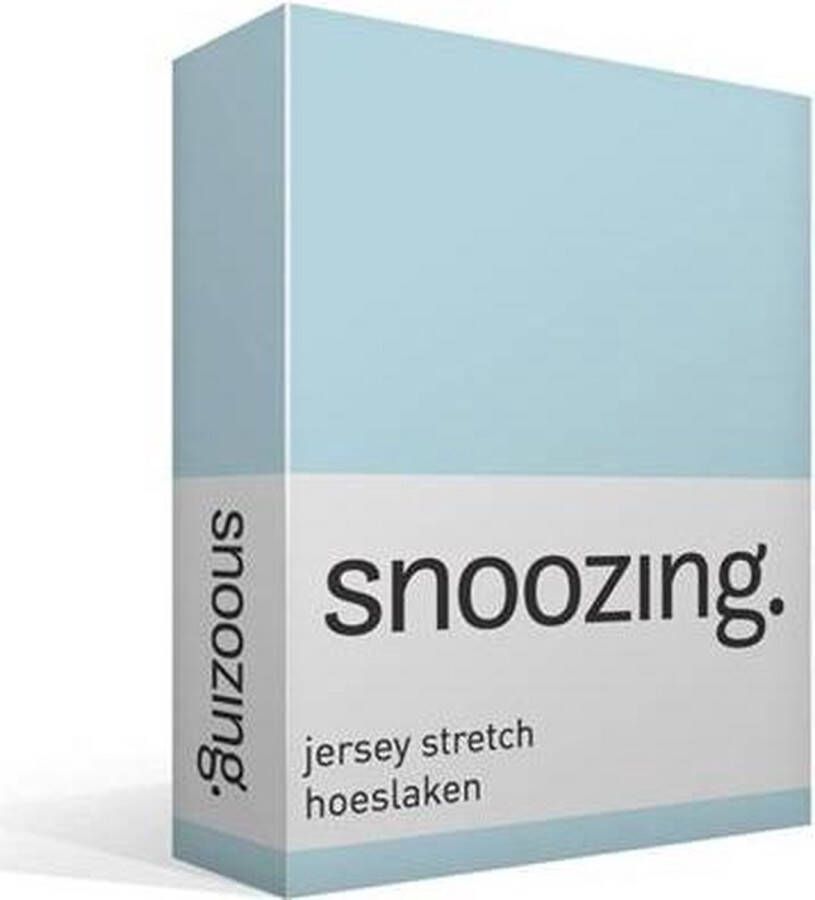 Snoozing Jersey Stretch Hoeslaken Lits-jumeaux 160 180x200 220 cm Hemel