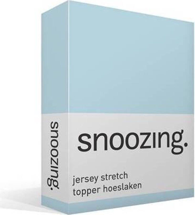 Snoozing Jersey Stretch Topper Hoeslaken Lits-jumeaux 160 180x200 220 cm Hemel
