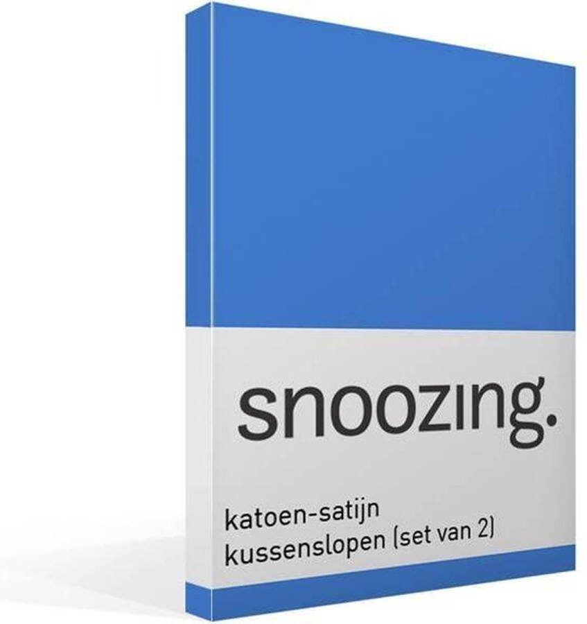 Snoozing Katoen-satijn Kussenslopen Set van 2 60x70 cm Meermin