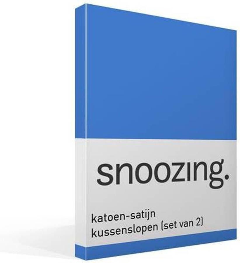 Snoozing Katoen-satijn Kussenslopen Set van 2 60x70 cm Meermin
