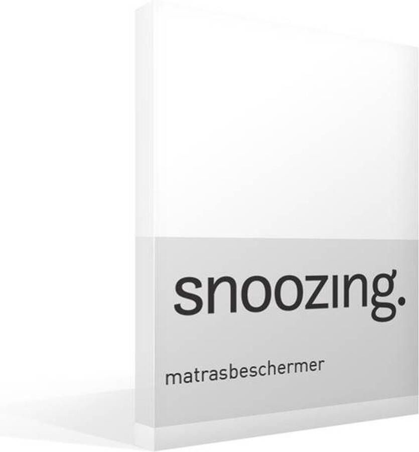 Snoozing Matrasbeschermer Lits-jumeaux 200x210 220 cm Wit
