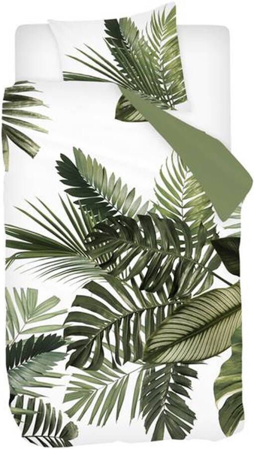 Snoozing Palm Leaves Dekbedovertrek Junior 120x150 cm Groen