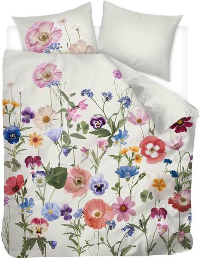 Snoozing Pippa Flanel Dekbedovertrek Lits-jumeaux 240x200 220 cm Off-White