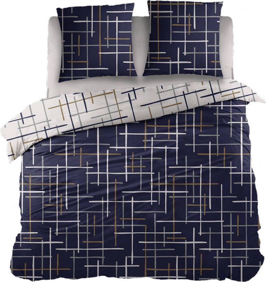 Snoozing Raoul Dekbedovertrek Tweepersoons 200x200 220 cm Blue