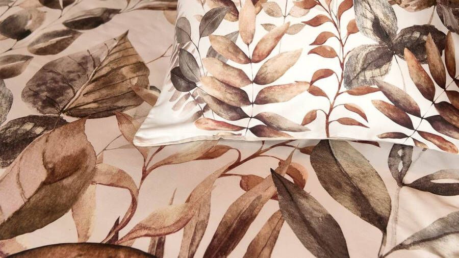 Snoozing Rowan Flanel Dekbedovertrek Eenpersoons 140x200 220 cm Zand
