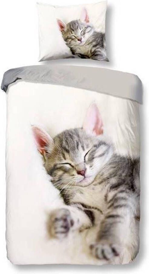 Snoozing Snooze Flanel Dekbedovertrek Junior 120x150 cm + 1 kussensloop 60x70 cm Off-white