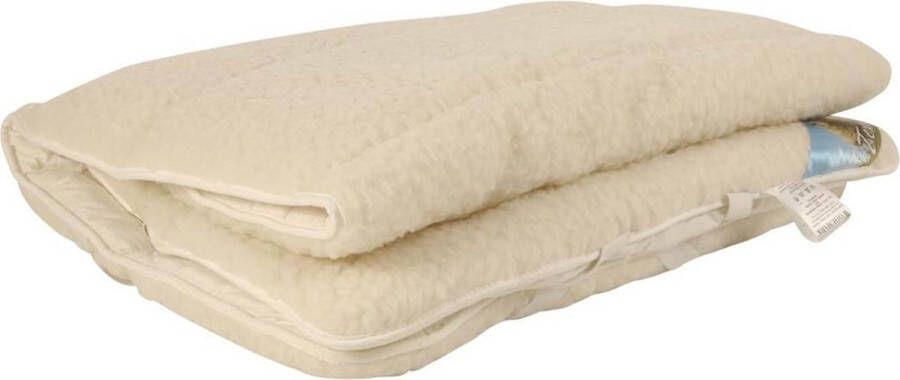 Snoozing Texel wol onderdeken Wit Lits-jumeaux (160x220 cm)