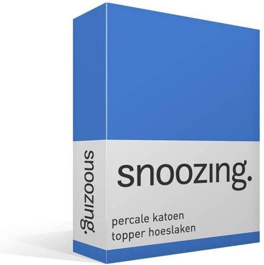 Snoozing Topper Hoeslaken Lits-jumeaux 180x220 cm Percale katoen Meermin