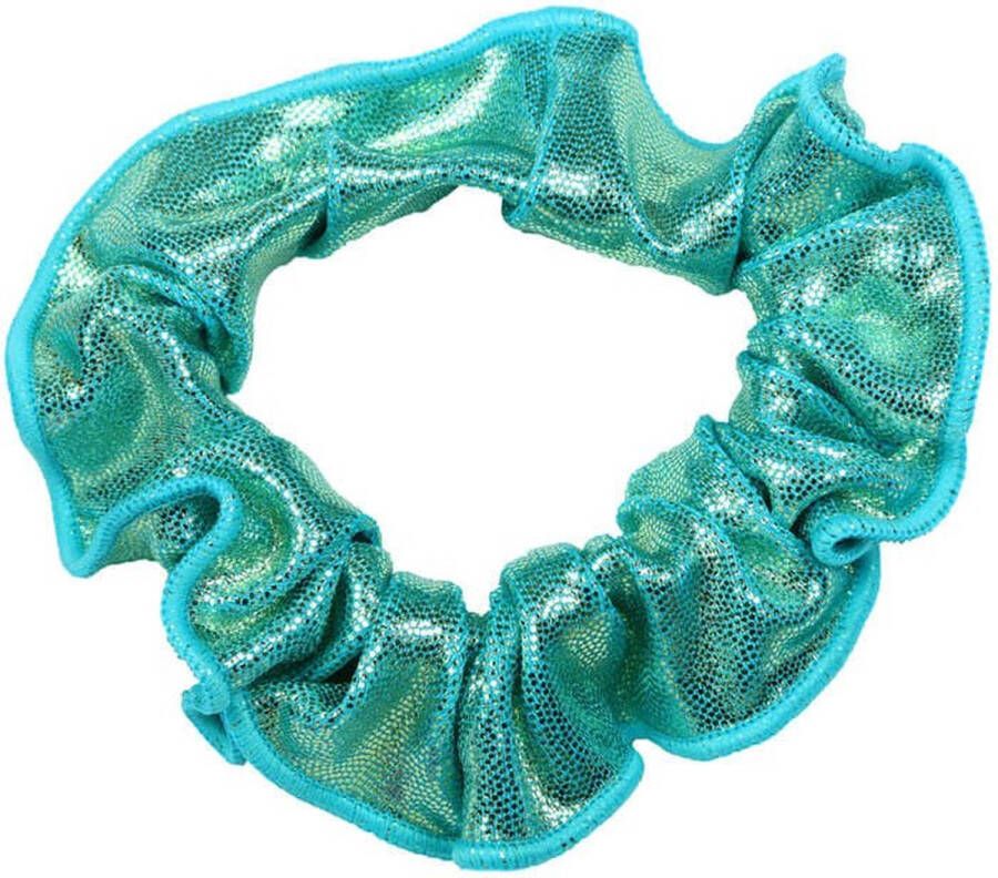 Snowflake Hair Scrunchie Mystique Glansstof Turnen Meisjes Haarwokkel Elastisch Hawaii Groen One Size