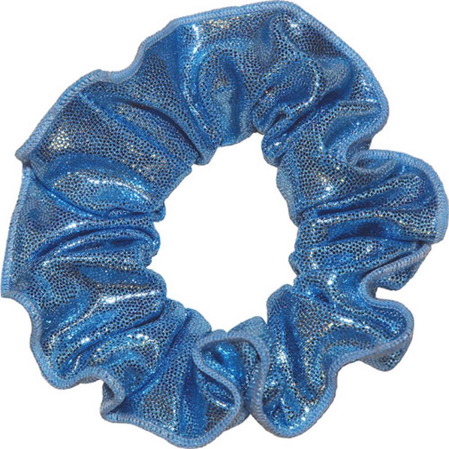 Snowflake Hair Scrunchie Mystique Glansstof Turnen Meisjes Haarwokkel Elastisch Lichtblauw One Size