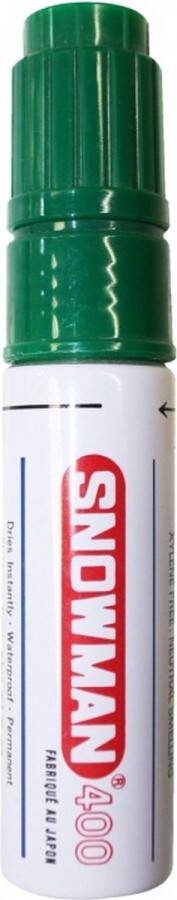 Snowman 400 Permanent Marker 2-8MM Beitelpunt Groen