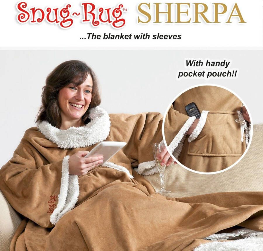 Snug Rug Sherpa Plaid Extra Dik Bruin Faux Suede Premium Throw Deken TV Deken Knuffeldeken Woondeken Fleece Deken