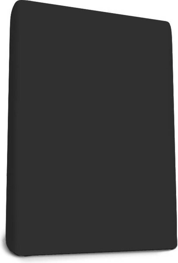 Adore Slaapcomfort Snurky Maui Satijn Splittopper Hoeslaken 180 x 210 220 cm Zwart
