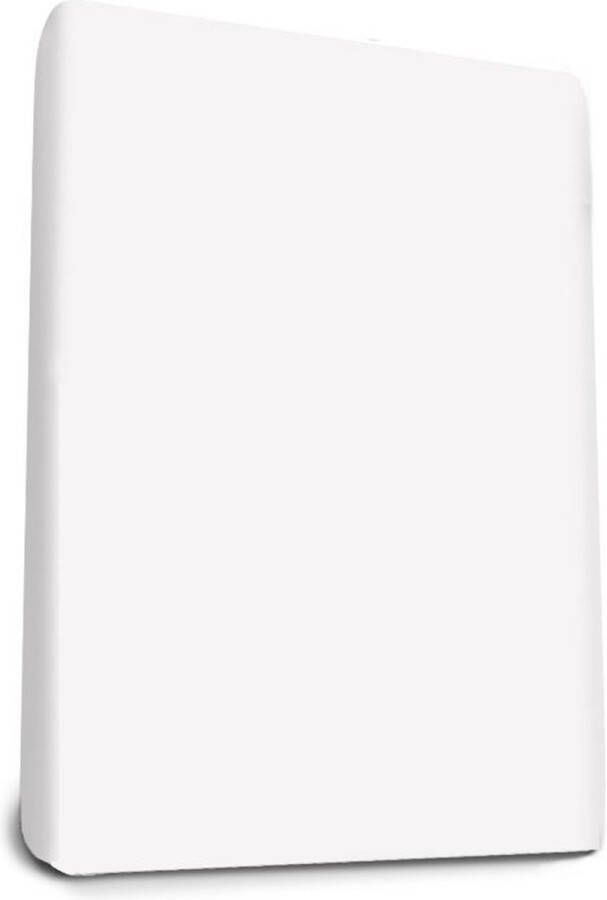 Adore Slaapcomfort Snurky Maui Satijn Topper Hoeslaken De Luxe 100 x 200 cm Wit