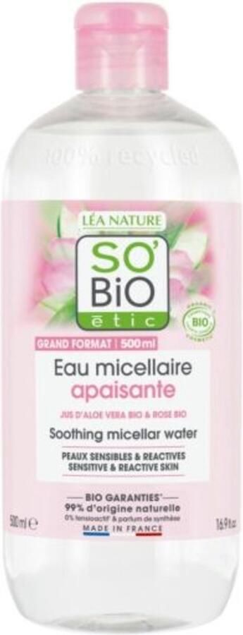 So Bio Etic SO'BiO étic Hydra Aloe Vera Micellar water 500ml