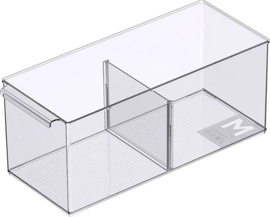 So Clever Opbergbakje diep Classic Clear 15 x 37 cm (M) Uitneembare verdelers