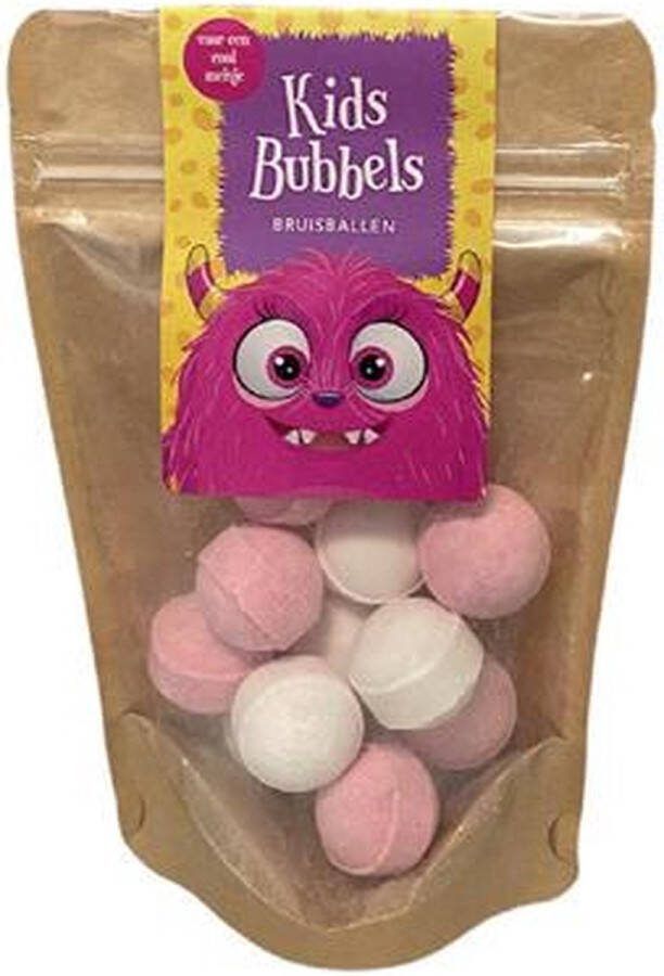 Soap & Gifts Kids mini bruisballen roze en wit