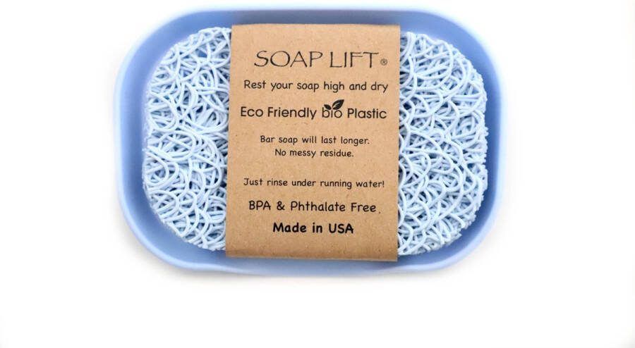Soaplift zeepbakje watervalbakje met voor langer plezier van je zeep! Licht Blauw