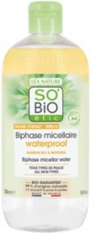 SO BiO étic Bamboo waterproof micellar water 500 ml