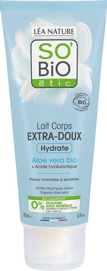 SO BiO étic Bodylotion extra mild aloe vera 200 Milliliter