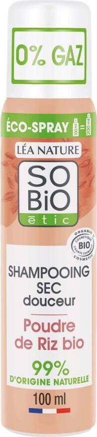 SO BiO étic Milde Droogshampoo Biologisch Rijstpoeder 100 ml