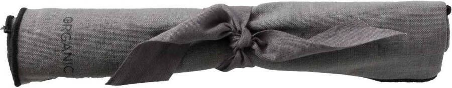 Södahl BITZ ORGANIC Stoffen servetten 50 x 50 cm 2 stuks Grey Black