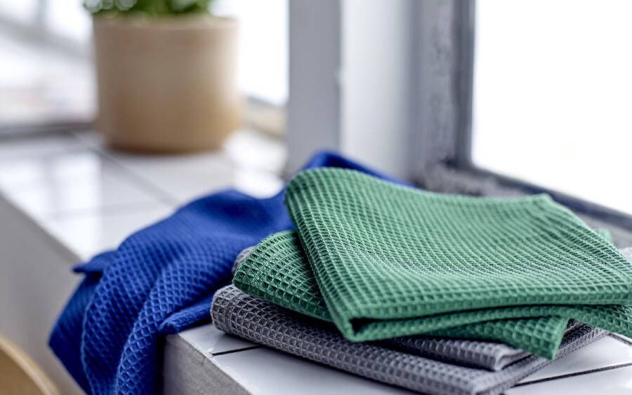 Södahl organic Spectrum Vaatdoek 30 x 30 cm 2 stuks Royal Blue