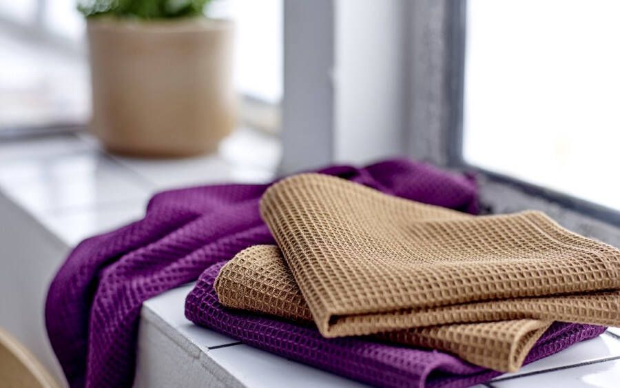Södahl organic Spectrum Vaatdoek 30 x 30 cm 2 stuks Warm Taupe