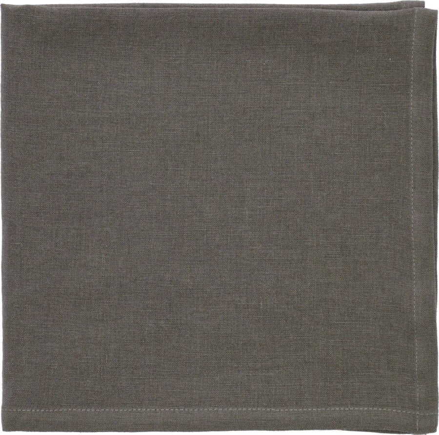 Södahl Pure Linen Stoffen servetten 45 x 45 cm 2 pcs Earth