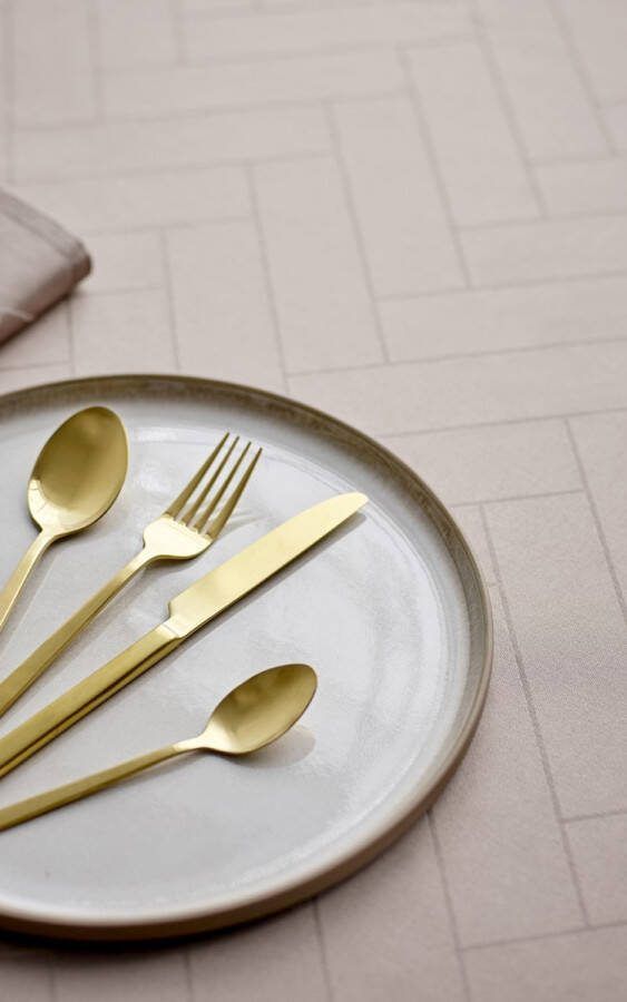 Södahl Tiles Damask Stoffen servetten 45 x 45 cm 4 stuks Taupe