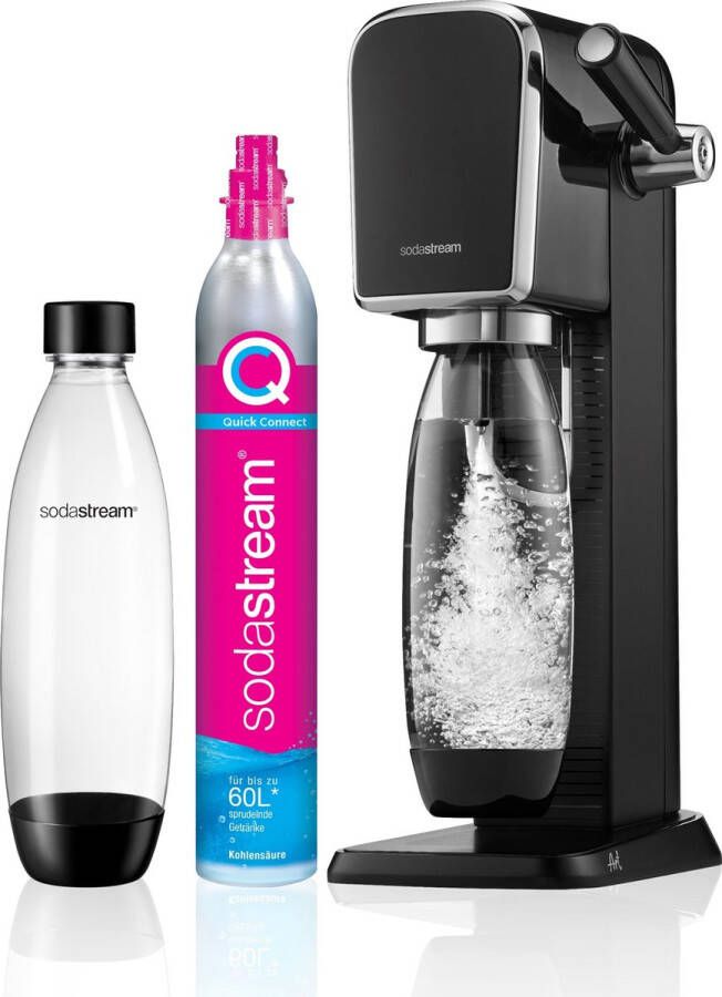 Sodastream ART Starterpack incl. 1l.Fles + Quick Connect Cilinder Waterkan Zwart - Foto 2