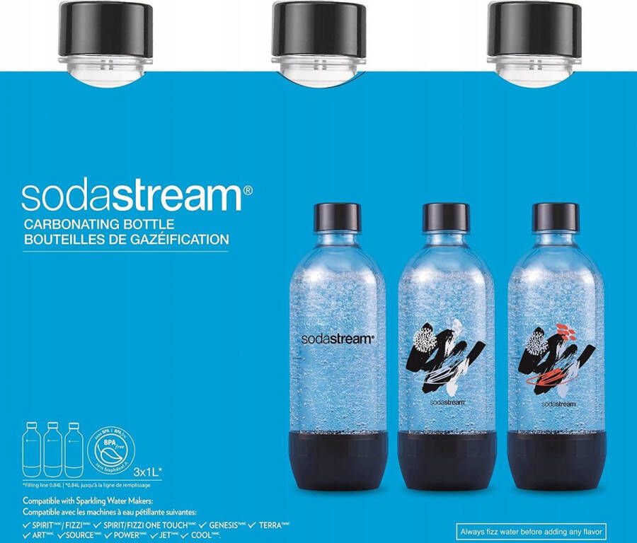 SodaStream Fles Bubbles of color 3 Onderdelen