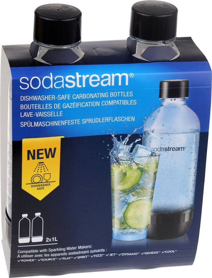 SodaStream Duo-pack flessen Classic 1L vaatwasbestendig 1042260310