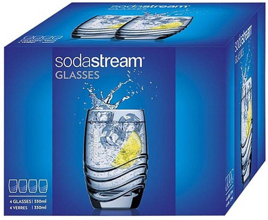 SodaStream Glazenset 330 ml 4 Stuks