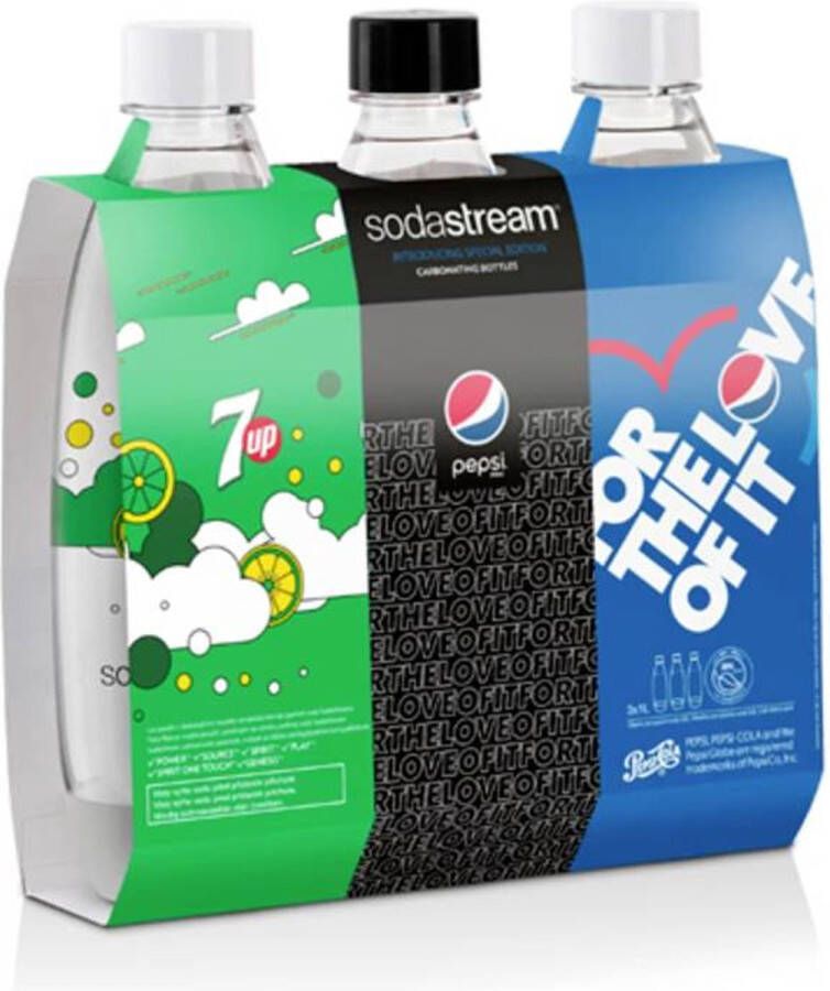 SodaStream herbruikbare flessen Pepsi 1 liter 3 stuks