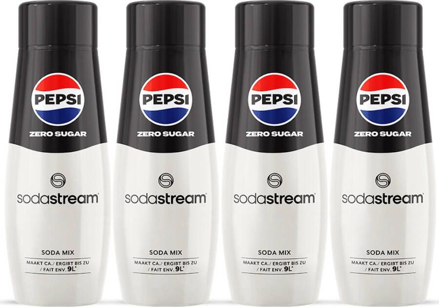 SodaStream Pepsi Zero siropen 4 stuks 4x440ml