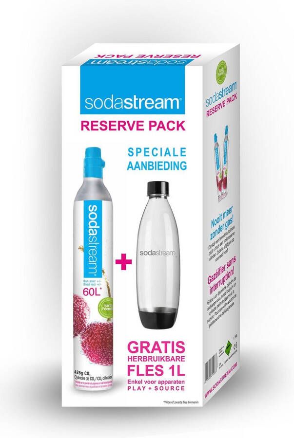SodaStream Reserve Pack Fuse (Cilinder + herbruikbare 1L Fuse fles)