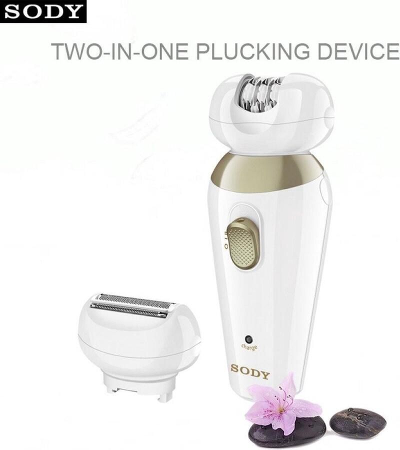 Sody SD9001 Lady Epilator Wit LED-lamp Twee snelheden